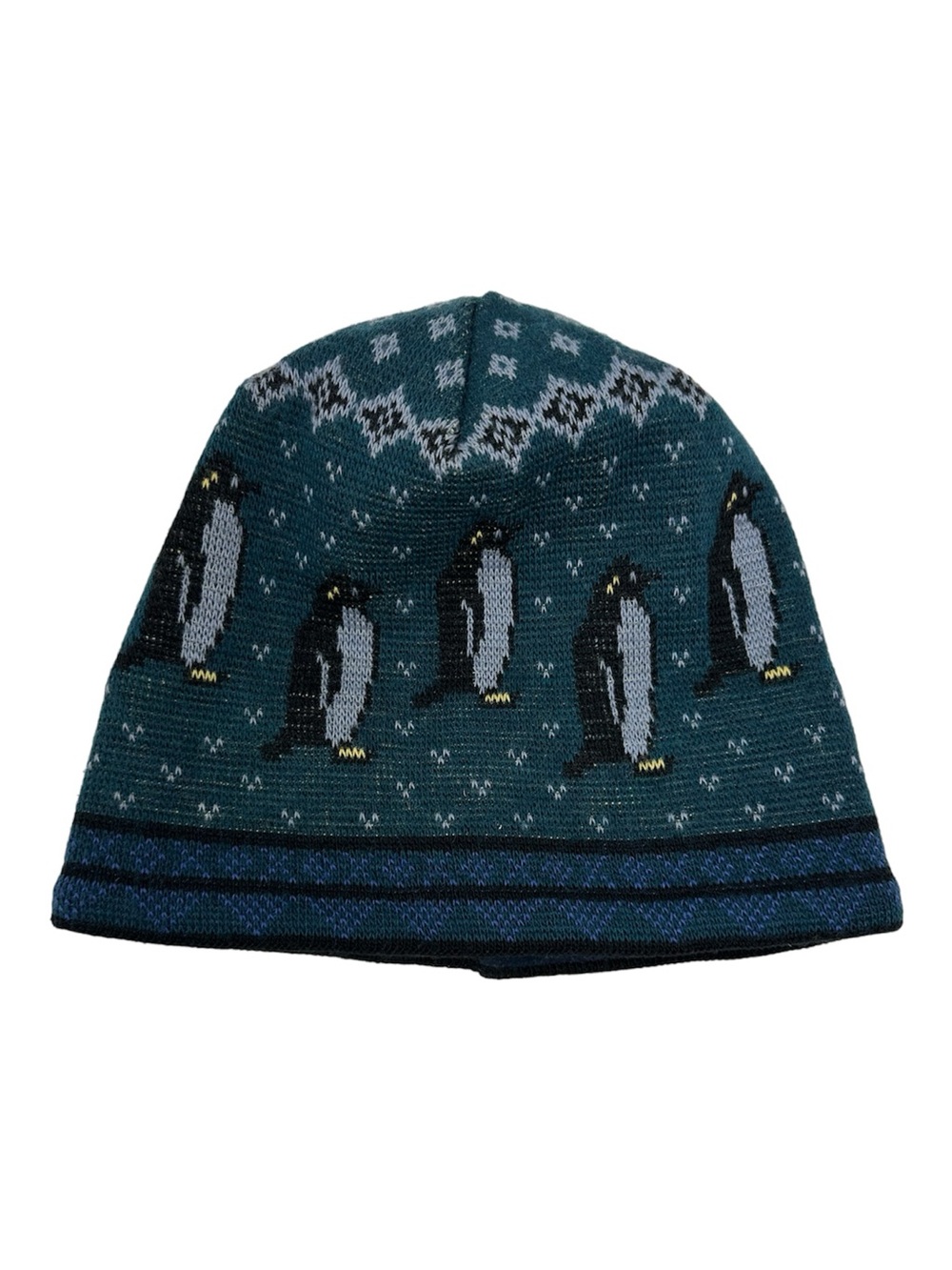 Vintage 90s Patagonia Beanie Winter Hat Penguins Womem's OS Wool Blend Gorpcore